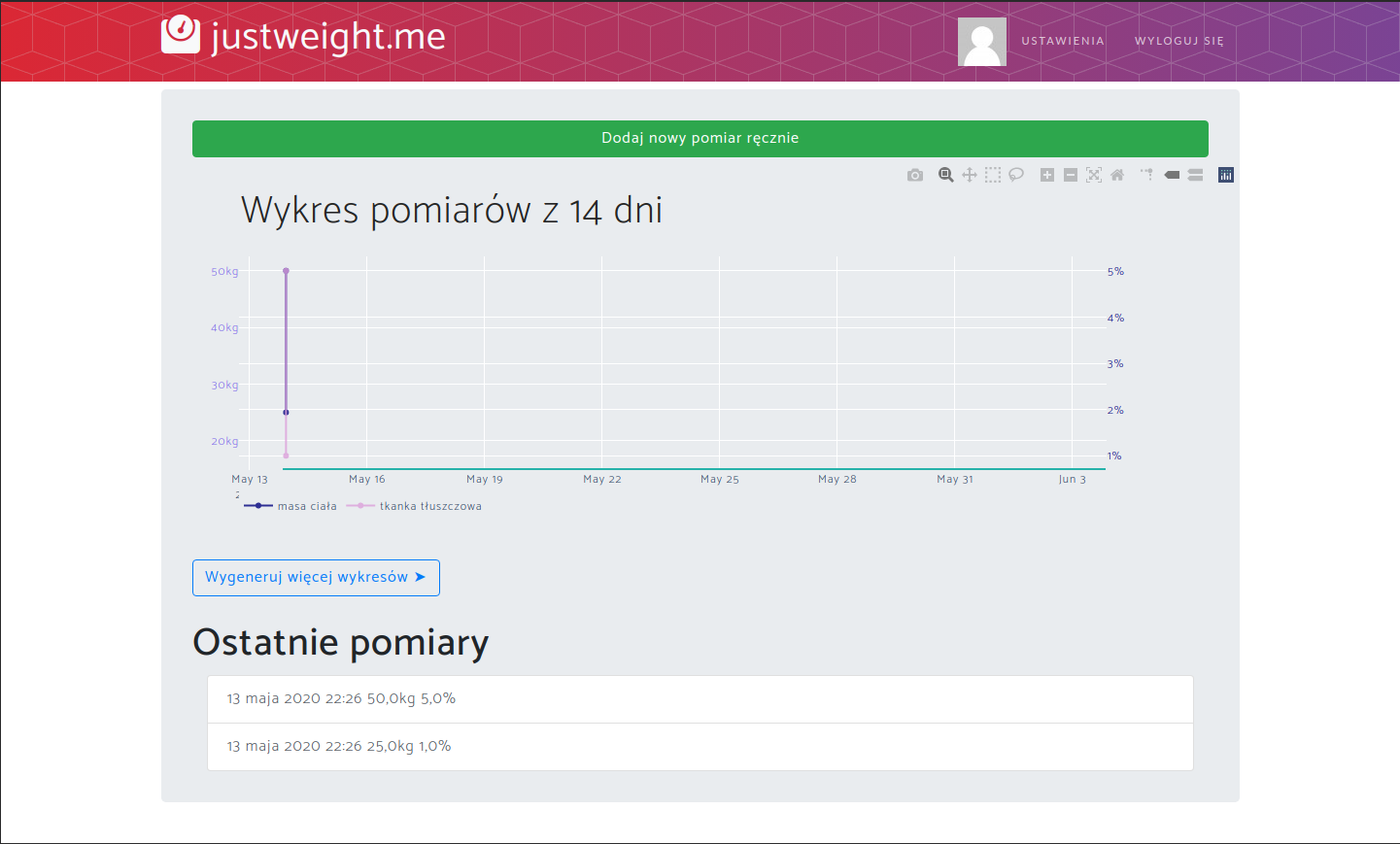 justweight.me Preview